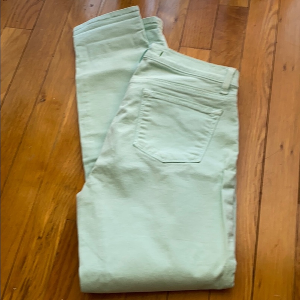 J Brand amid-Rise Capri in Aqua